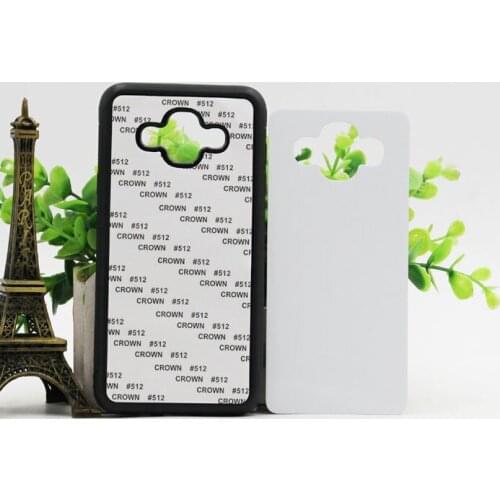 Wtsfwf DIY 2D Sublimation rubber silicone TPU+PC Blank Case for J7 Dou with Aluminum Inserts and glue 10pcs/lot