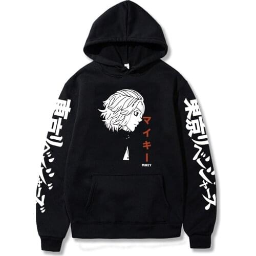 Japan Anime Tokyo Revengers Harajuku Manjirou Sano Ken Ryuuguuji Manga Hoodies Gothic Clothes Unisex Winter Patchwork Sweatshirt