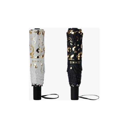 Chinese Pattern Umbrella Women Birthday Gift With Happy And Luck Portable Size