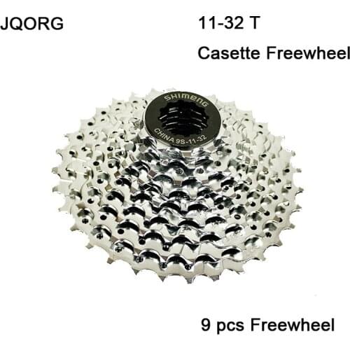 11-32T 9 Speeds Mountain Bike Freewheel Sliver Color Steel Material Road Bicycle 9S Flywheel Cycling Parts Bicycle Freewheel