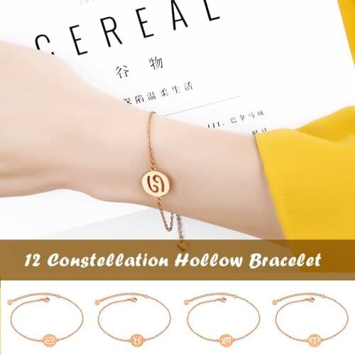 12 Constellations Pendant Bracelet Shiny Fashion Christmas Gifts for Girls NYZ Shop