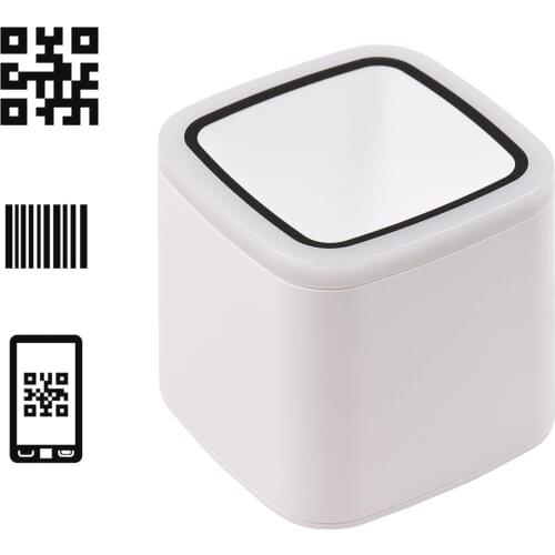 1D 2D QR Barcode Scanner Platform Hands-free USB Wired Bar Code Reader CMOS Image Sensor Desktop Scanner Large Scanning Window