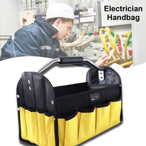 2021Yellow And Black Household Product Portable Tool Bag Multifunctional Electrician Handbag Dropship