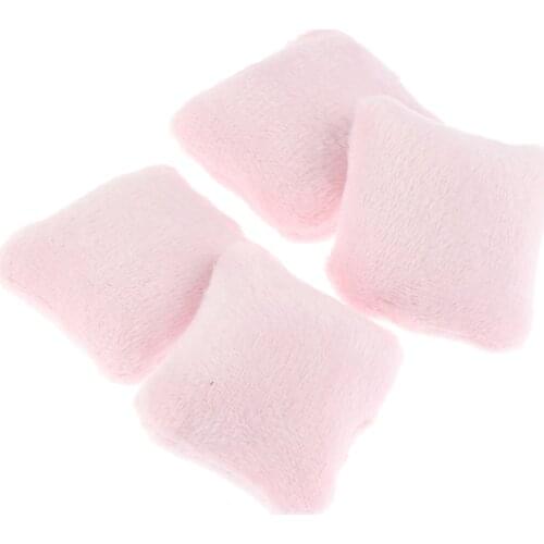 4Pcs 1/12 Dollhouse Miniature Pillow Cushions For Sofa Couch Bed Furniture Toys Without Sofa Chair