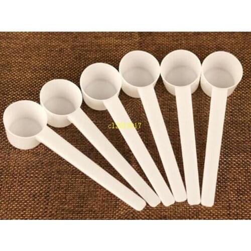 5000pcs Professional White Plastic 5 Gram 5g Scoops/Spoons For Food/Milk/Washing Powder/Medicine Measuring