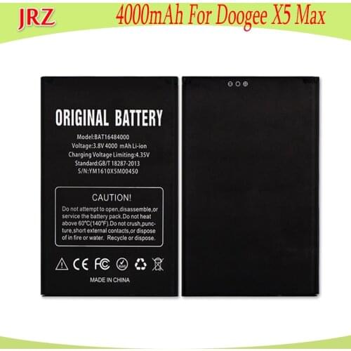 4000mAh Battery For DOOGEE X5 MAX X5 MAX Pro Batterie Bateria Accumulator AKKU