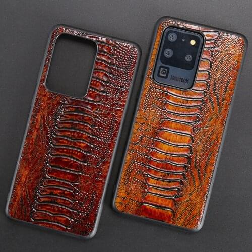 Genuine Real Cowhide Leather Case for Samsung Galaxy Note 20 S20 Ultra A51 A71 S20 S10 Note 10 Plus A70 Armor shockproof Coques