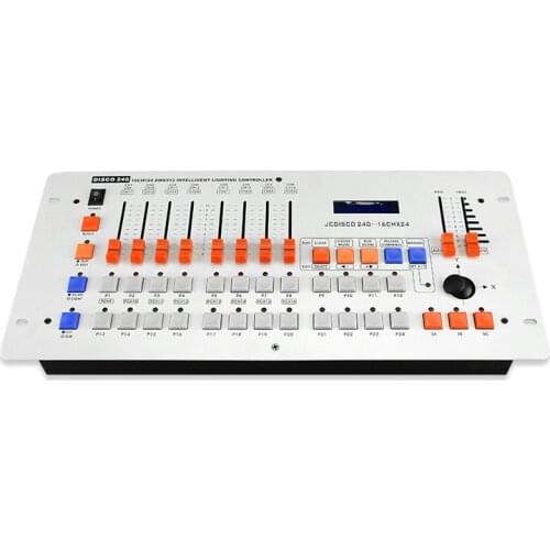Disco 240 DMX Console 16CHx24 DMX512 Intelligent Lighting Controller Kit Fit For Disco/DJ/Dance Luminaire Light Show dmx