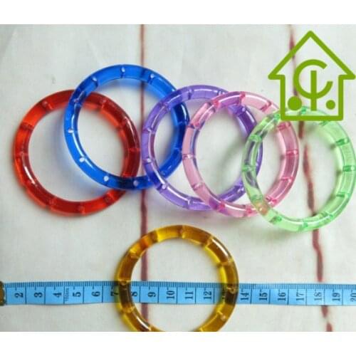 DIY wind bell accessories DIY manual wind bell material plastic accessories wind bell pipe rings 65mm manual materials