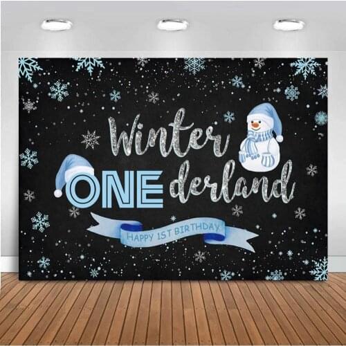 Winter Snow Photography Backdrops Printed Photo Studio Props Winter Scenery Newborn Baby Photobooth Christmas Photo Background