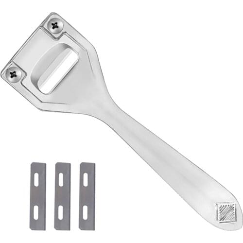 LMDZ Leather Super Craft Edge Skiving Skiver Metal Folds Seams Peeler Thinning Shovel DIY Leather Knife