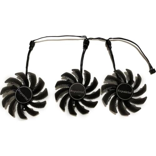 3pcs/lot gpu gtx1080/1080TI video cooler 4pin fans for GIGABYTE GeForce GTX 1080Ti Gaming GTX 1080 G1 Graphics cards cooling