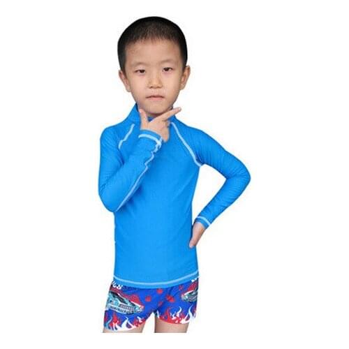 Suntan bathing suits for young suifers skintight beach costs with long sleeves are available for children and children