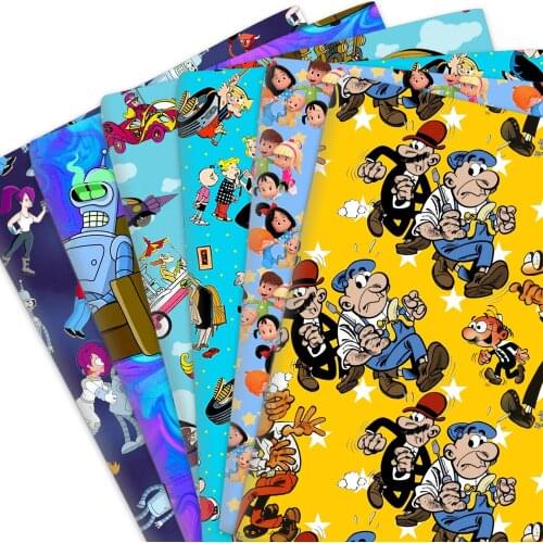 Cartoon 100% Pure Cotton Or Polyester Cotton Material Patchwork Sewing Fabrics 50*145cm Quilt Needlework DIY Cloth
