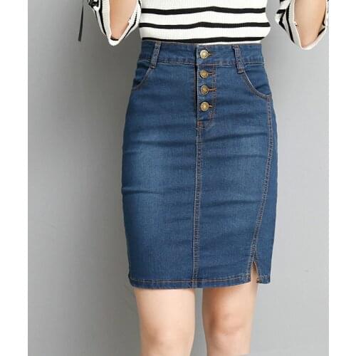 Womens Short Denim Skirts For Women Denim mini Skirt Female Plus Size Skirts Womens Bandage Jeans Skirt With High Waist Summer