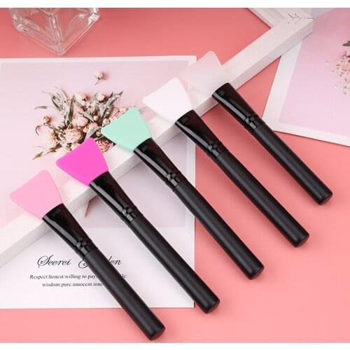 Soft Silicone Mask Brush Mud Mixing Face Mask Makeup Brush Face Care Applicator DIY Face Mask Brush Facial Skin Care Beauty Tool