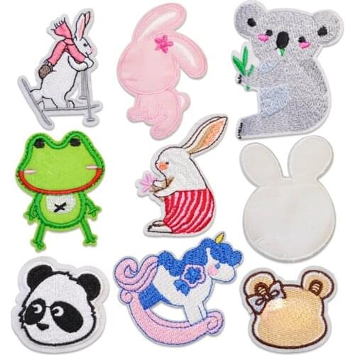 Animals Anime Embroidered Patch Cosmic for Clothing Iron Sewing Applique Shoes Bags Stickers Badge DIY Patch for Jeans Jackets