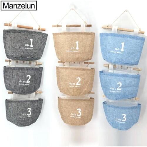 Letter Printed Wall Door Closet Hanging Storage Bag Organizer Wall Mount Freely combinable Door Back Magazine Storage Pockets