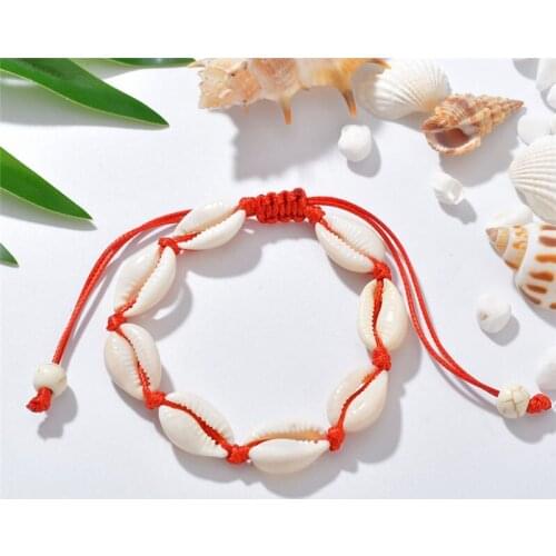 New Fashion Shell Bracelets Bangle for Women Delicate Rope Chain Bracelet Beads Charm Bracelet Bohemian Beach Jewelry Gift