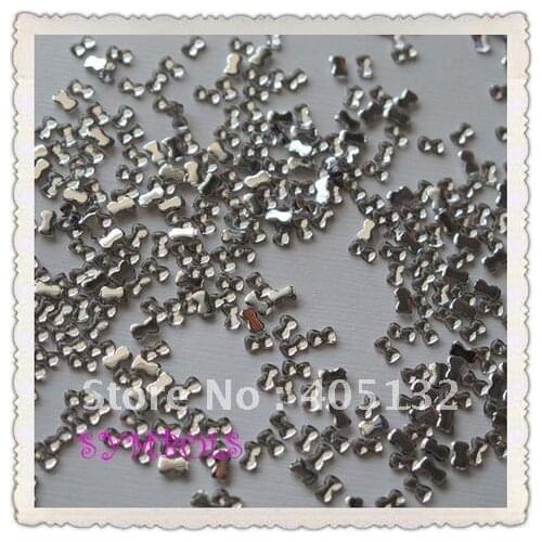 NRR01W Free Shipping 10000pcs/bag 3*1.5mm Crystal Bow Shape Resin Nail Rhinestone Acrylic Rhinestone Nail Art