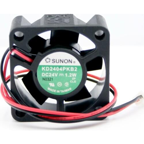Original SUNON 4020 4cm DC 24V 1.2W KD2404PKB2 40*40*20 4CM 2-wire inverter cooling fan