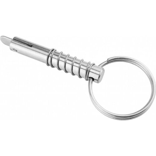 Spring Ring Deck Accessories, Quick Release Pin 316 Stainless Steel for Kayak Marine Boat Bimini Top Hinge, 8mmx51mm