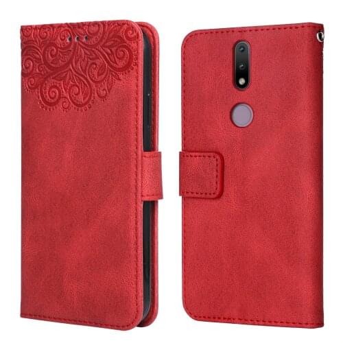 Flower Case Luxury Leather Case for Nokia 2.4 Flower TA-1277 TA-1275 TA-1274 TA-1270 Wallet Flip Phone Case for Nokia2.4 Case