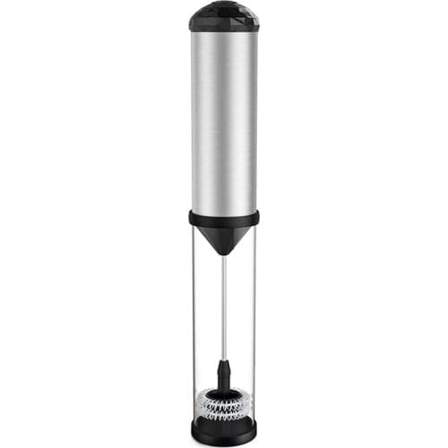 Milk Frother Handheld, Coffee Frother with Single and Double Spring Whisk Head, Battery Operated Automatic Foam Maker