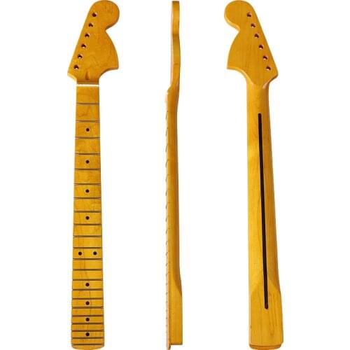 Big Head Yellow St Guitar Neck High Gloss 6 Strings Electric Guitar Neck 22 Frets Full Canada Maple St Neck 5.65 Cm Heel Length