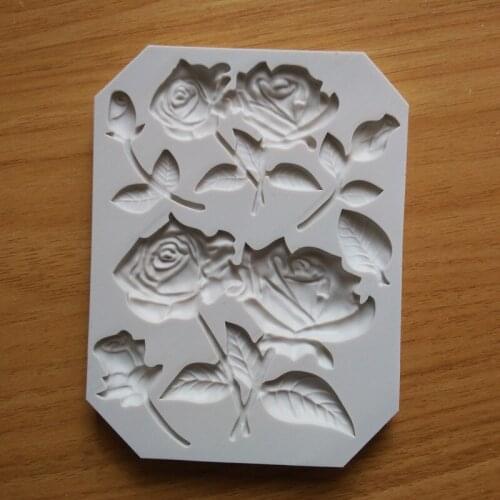 Roses Chocolate Silicone Molds Ice Cake Mold Jelly Pudding Mould DIY Baking Decorating Tools Cookies Moulds SQ1769