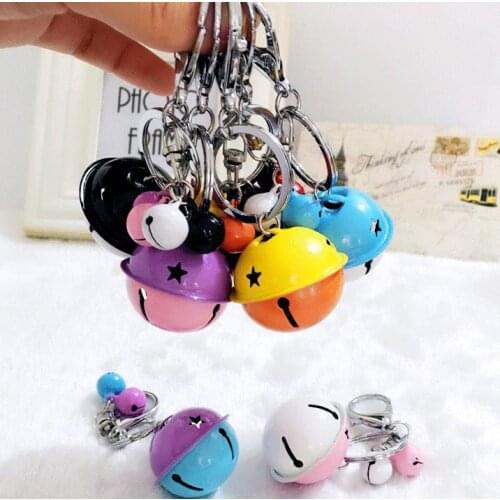 Wedding Party Favors Christmas Bells Keychain Keyring Key Chain Ring Bag Charm Pendant Handbag Birthday personalised Gift