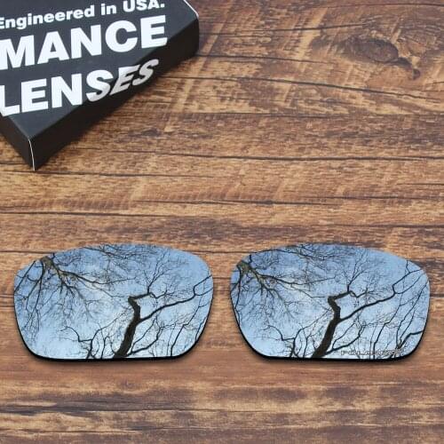 ToughAsNails Resist Seawater Corrosion Polarized Replacement Lenses for Oakley Badman Sunglasses Metallic Silver (Lens Only)
