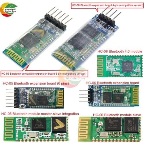 Ziqqucu Bluetooth wireless radio frequency transceiver module serial port RS232 TTL to UART HC-05/HC-06/HC-08 for Arduino