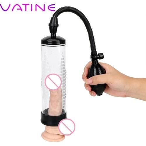 VATINE Penis Pump Vacuum Pump Delayed Ejaculation Penis Enlargement Erotic Sex Toys For Men Male Masturbation