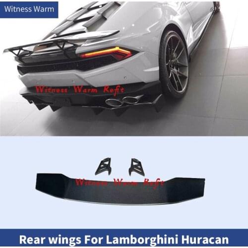 High Quality Carbon Fiber Rear Tunk Wings Spoiler Lip for Lamborghini Huracan LP610 2014 - UP Car styling