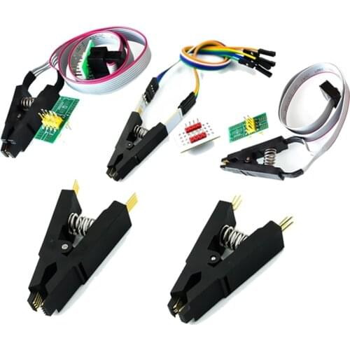SOIC8 SOP8 Burning Chip Test Clip EEPROM 93CXX 25CXX 24CXX In-Circuit Programming 8 Pin Universal Adapter IC Socket Programmer