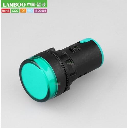 100PCS 22mm Panel Mount LED Power Indicator Pilot AD16-22DS Signal Light Lamp 12V 24V 110V 220V 380V