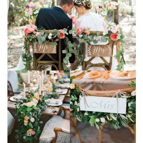 Top Quality 2.4 Meter Length 11 Flowers Heads Artifical Flower for Wedding Table & Chair Home Garden Window Stairs Decoration