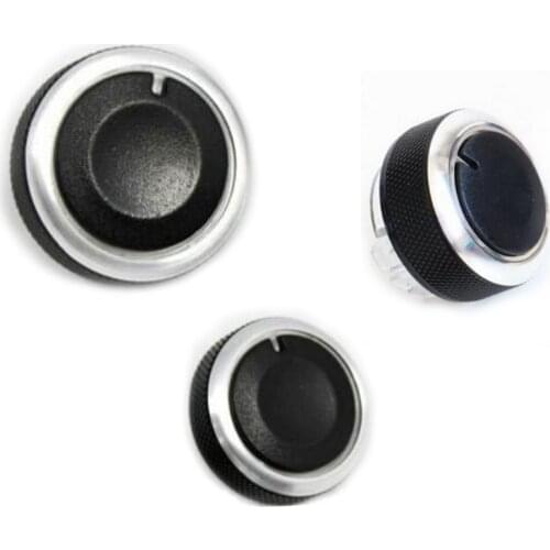 3Pcs Car Air conditioning conditioner Knob Control Button For VW Golf 5 Tiguan Touran/Passta B6 B7/Jetta MK5 MK6/Skoda Octavia