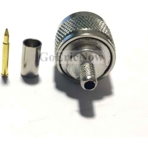 50 pcs RF Connector N Male Crimp Connector -For RG58\RG142\LMR195 RG223 SYV50-3 Plug