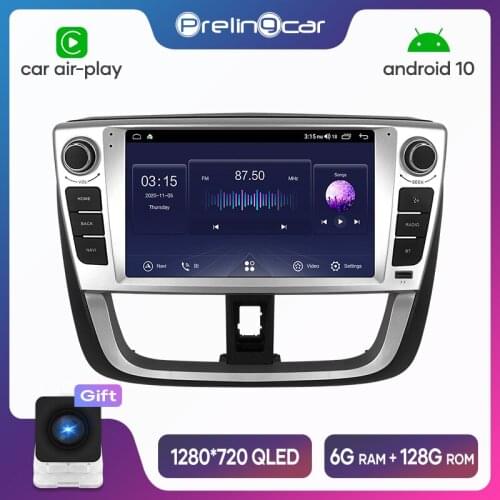 Prelingcar navigation system For Vios/YARIS 2017 18 19 android 10.0 Car GPS multimedia Radio Navi player