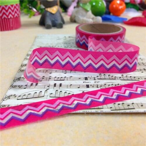 Free shipping Lovely washi tape/15mm*5m*2rolls diy tape/3 color undee line masking paper tape
