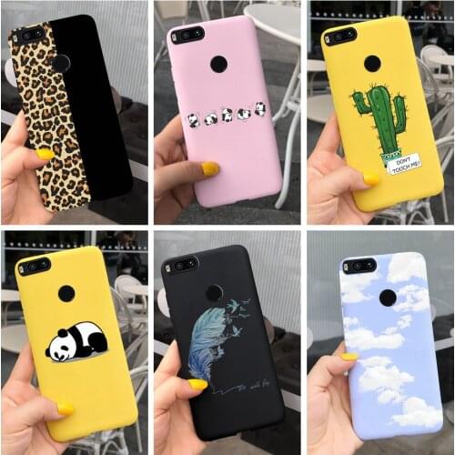 For Xiaomi Mi 5X MiA1 Case Cute Cartoon Cover Soft Silicone Phone Cases For Xiaomi Mi A1 Mi5X Back Cover Shockproof Bumper Coque