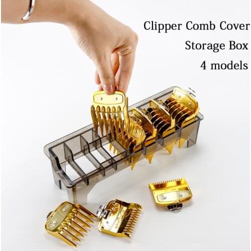 8 Grid Guide Limit Comb Cover Storage Box Hair Clipper Rack Holder Organizer Case Salon Barber Tools,for wahl general