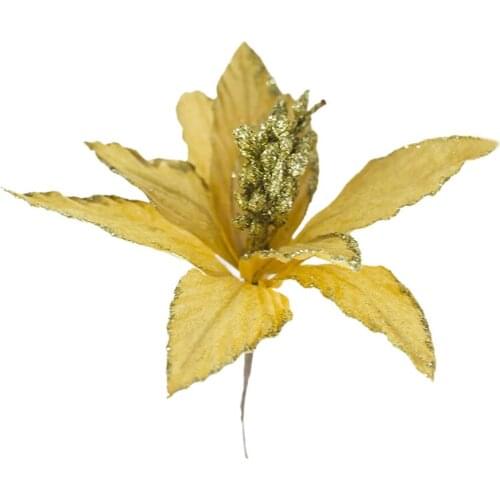 Artificial Flower Simulation Flowers Fabric Easy To Use Polyester Festival Party Supply Extra Holiday Cheer Christmas Decoration