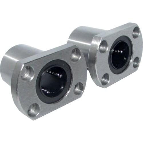 6pcs/lot free shipping LMH10UU LMH12UU LMH13UU LMH12LUU flange linear bearing CNC Linear Bush for 3D printer part linear shaft