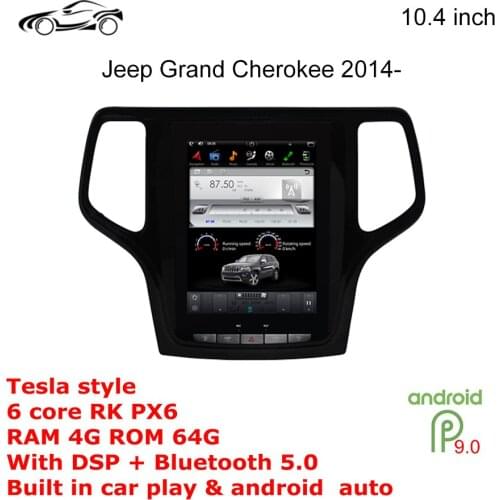 Grand Cherokee ANDROID CAR STEREO RADIO GPS For Jeep Grand Cherokee GPS 10.4 inch RAM 4G ROM 64G Car Multimedia CAR NAVIGATION