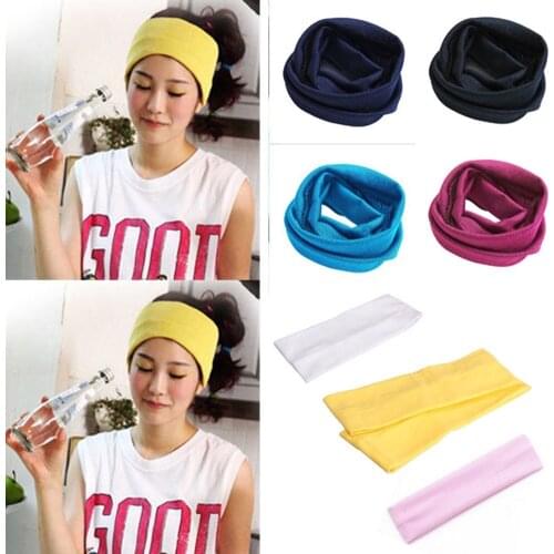 Hirigin Women Lady Yoga Terylene Elastic Hairband Headband Sport Soft Fashion Hair Band