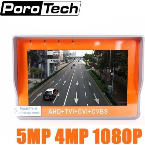 IV7W 4.3inch CCTV AHD TVI CVI CVBS camera tester monitor analog CVBS camera testing UTP cable test 12V1A output free shipping