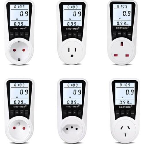 LCD Power Meter Digital Watt Monitor Electricity Power Analyzer Outlet Digital Wattmeter LCD Energy Meter